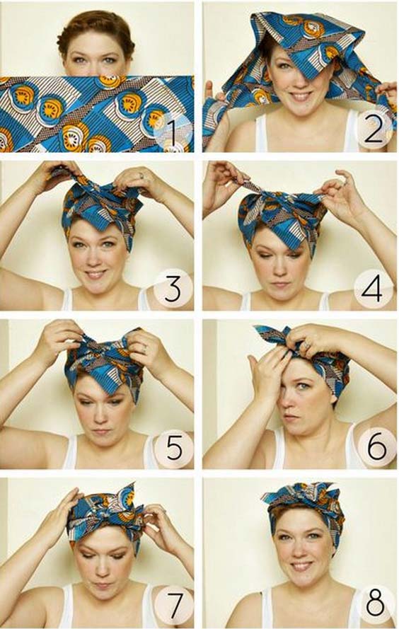 آموزش بستن توربان با روسری