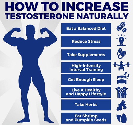  روش افزایش هورمون تستوسترون, افزایش هورمون تستوسترون در مردان, درمان افزایش هورمون تستوسترون