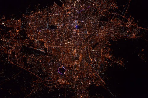 تصویر تهران از ایستگاه فضایی بین المللی