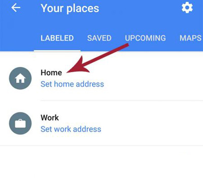 اضافه کردن آدرس به گوگل مپس , سیو کردن محل کار و خانه در گوگل مپس