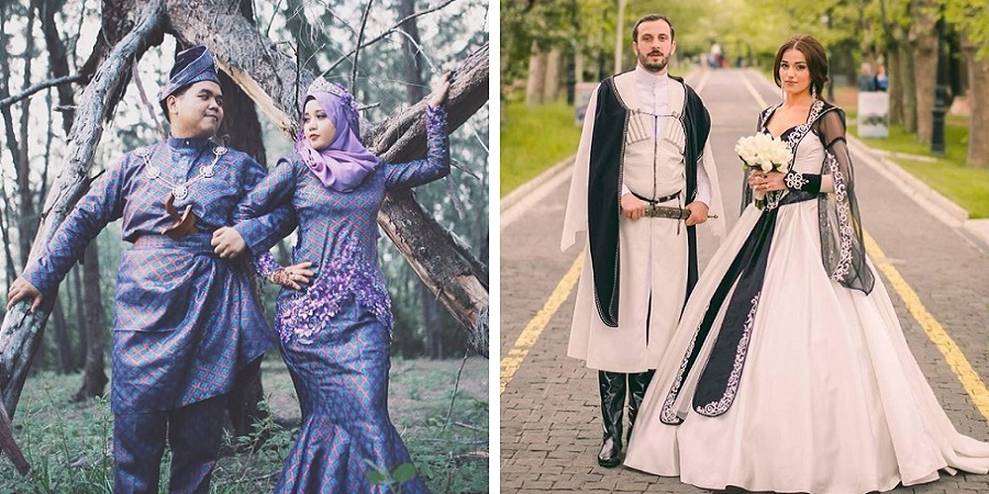 لباس عروس و داماد در کشورهای مختلف دنیا