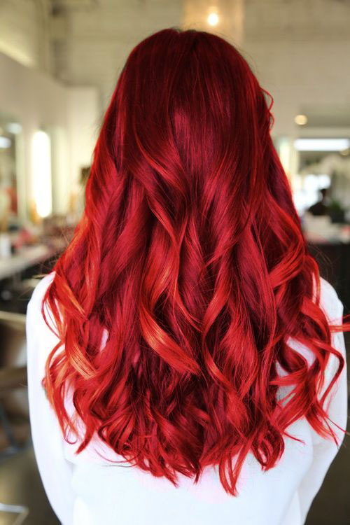 رنگ موی قرمز
