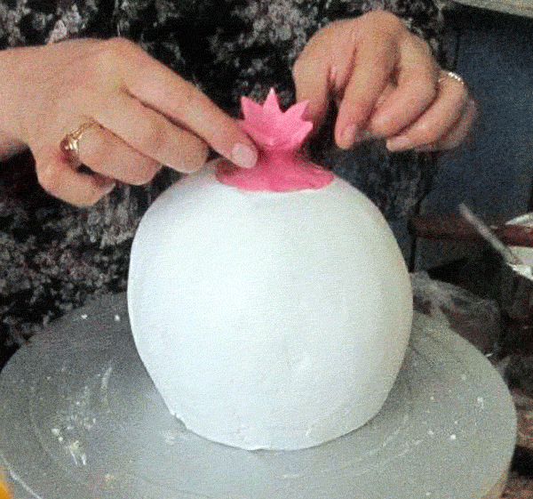 تزئین کیک انار