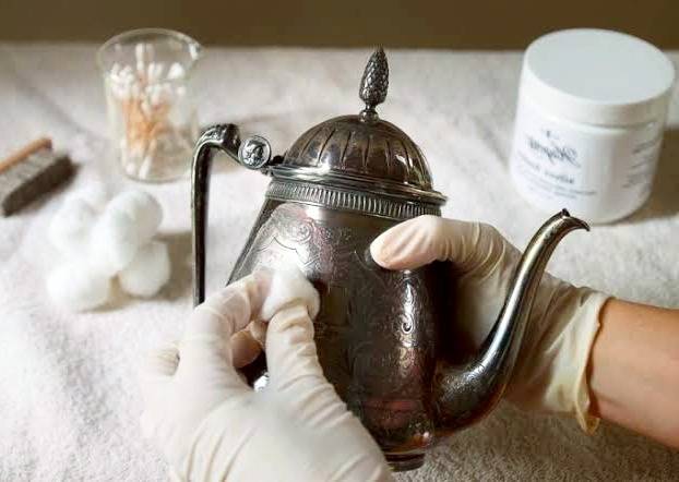 نحوه ی براق کردن لوازم و ظروف نقره + آموزش کامل