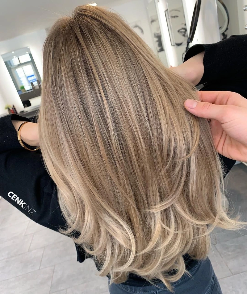 رنگ موی بلوند صحرایی