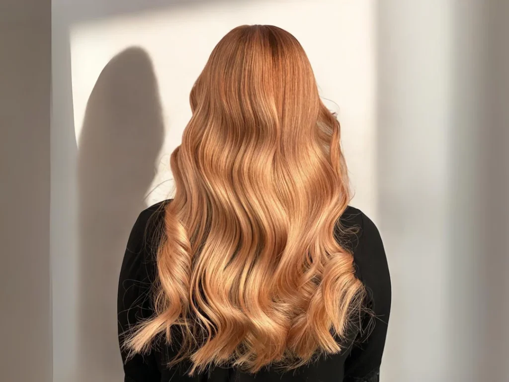 رنگ موی بلوند زردآلویی